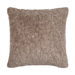 Cuscino quadrato in finta pelliccia (45 x 45 cm) Timmy Tortora