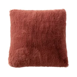 Cuscino quadrato in finta pelliccia (45 x 45 cm) Finn Terracotta