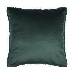 Cuscino quadrato in finta pelliccia (45 x 45 cm) Timmy Verde smeraldo