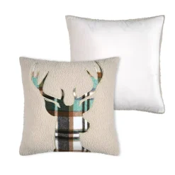 Cuscino quadrato in finta pelliccia (45 x 45 cm) Wildforest Verde