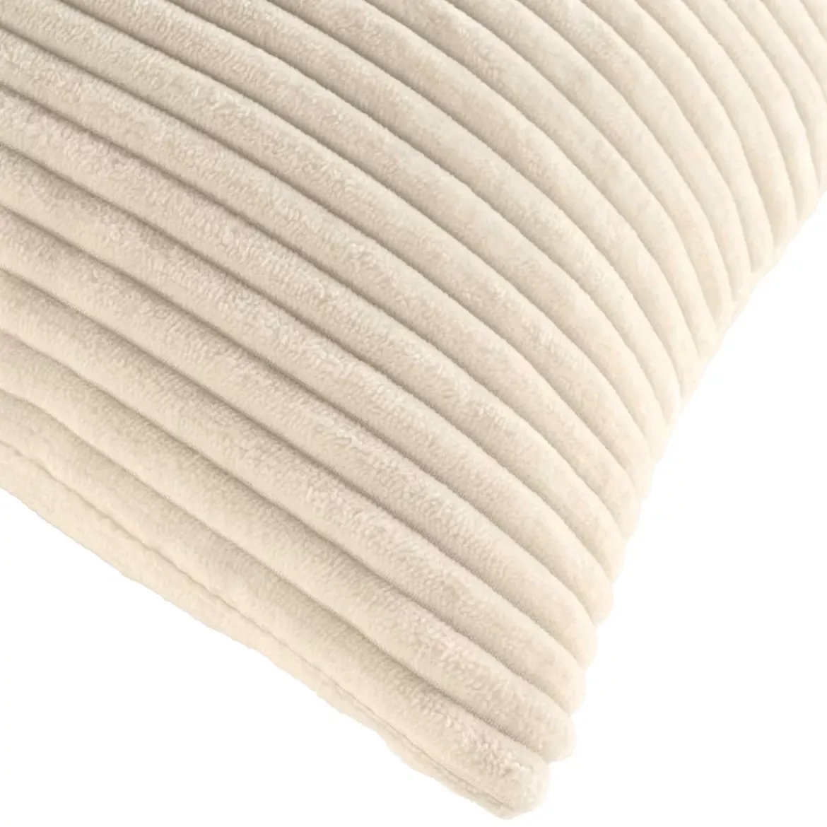 Cuscino quadrato in flanella in rilievo (45 x 45 cm) Nils Ecru