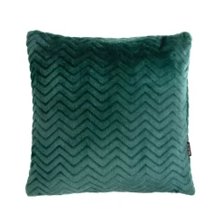 Cuscino quadrato in flanella (45 x 45 cm) Zag Verde