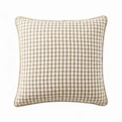Cuscino quadrato in garza di cotone (45 x 45 cm) Gaïa vichy Corda