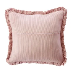 Cuscino quadrato in garza di cotone (45 x 45 cm) Gaïa a righe Albicocca