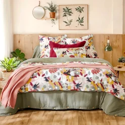 Cuscino quadrato in garza di cotone (45 x 45 cm) Azel Multicolore