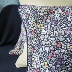 Cuscino quadrato in garza di cotone (45 x 45 cm) Elya Viola