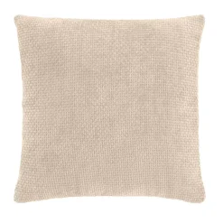 Cuscino quadrato in velluto (45 x 45 cm) Leo Ecru