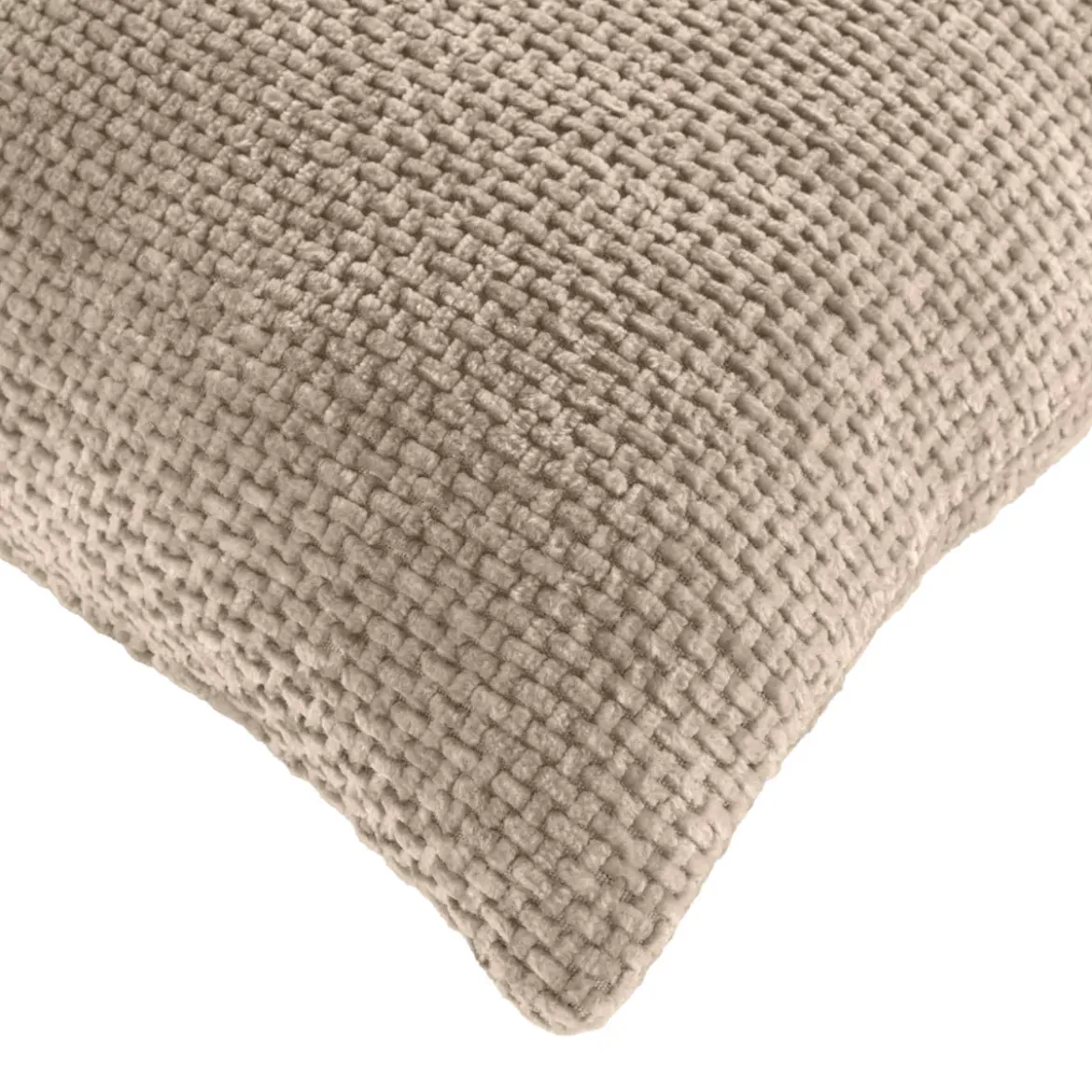 Cuscino quadrato in velluto (45 x 45 cm) Leo Beige