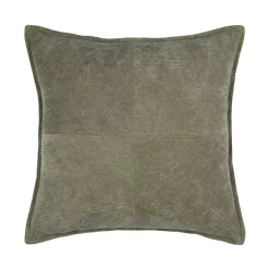 Cuscino quadrato in velluto (45 x 45 cm) Dandy Verde cachi