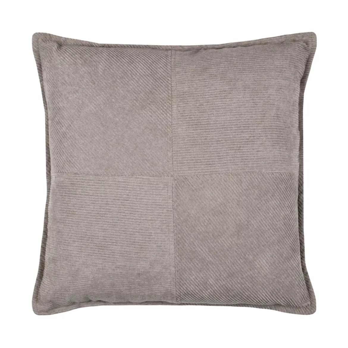 Cuscino quadrato in velluto (45 x 45 cm) Dandy Tortora