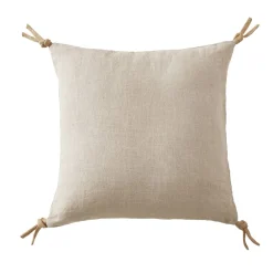 Cuscino quadrato lino lavato (45 cm) Louise Beige