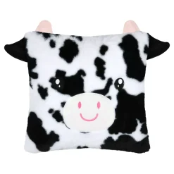 Cuscino quadrato per bambini (40 x 40 cm) Zamis Mucca Nero