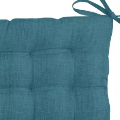 Cuscino quadrato per sedia 16 punti (40 x 40 cm) Béa Blu ottanio