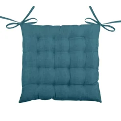 Cuscino quadrato per sedia 16 punti (40 x 40 cm) Béa Blu ottanio