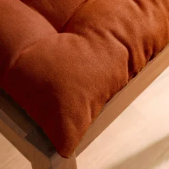 Cuscino quadrato per sedia in cotone (40 x 40 cm) Pixel Terracotta