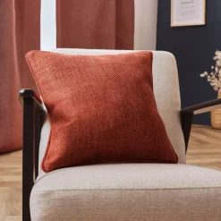 Cuscino quadrato tessuto (45 x 45 cm) Alba Terracotta