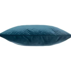Cuscino quadrato velluto (40 x 40 cm) Dolce Blu ottanio
