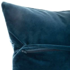 Cuscino quadrato velluto (40 x 40 cm) Dolce Blu ottanio