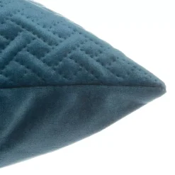 Cuscino quadrato velluto (40 x 40 cm) Dolce Blu ottanio