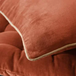 Cuscino quadrato velluto di cotone (45 x 45 cm) Victor Terracotta