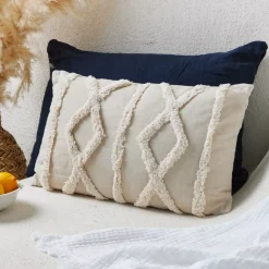 Cuscino rettangolare (50 cm) Safira Ecru