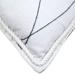 Cuscino Rettangolare (40 x 60 cm) Bordemer Bianco