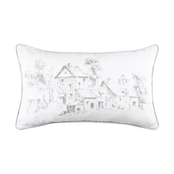 Cuscino rettangolare cotone (50 cm) Sophie Ecru