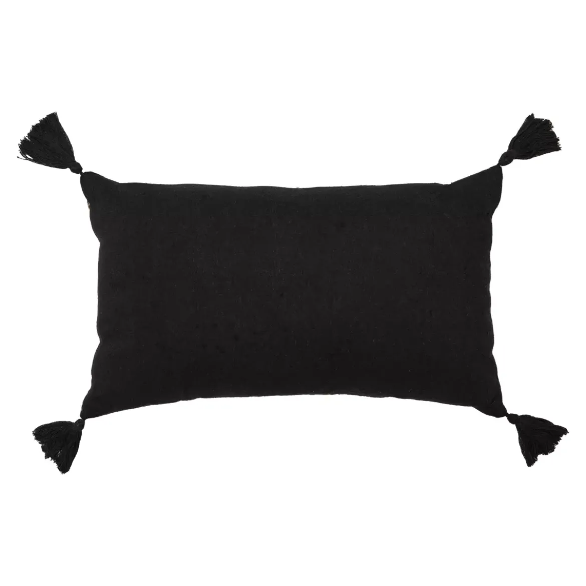 Cuscino rettangolare cotone e juta (30 x 50 cm) Nama Nero