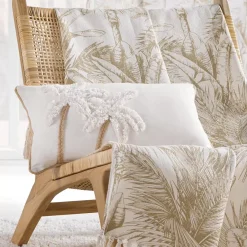 Cuscino rettangolare cotone (30 x 50 cm) Sahara Ecru