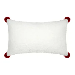 Cuscino rettangolare effetto pelliccia sintetica (30 x 50 cm) Bessey Rosso