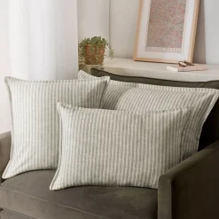 Cuscino rettangolare in cotone testurizzato (40 x 60 cm) Alice Verde