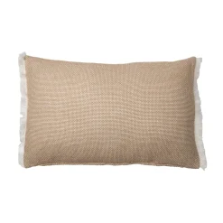 Cuscino rettangolare in cotone testurizzato (50 x 80 cm) Jamy Marrone