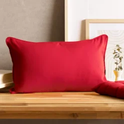 Cuscino rettangolare in cotone (30 x 50 cm) Pixel Rosso