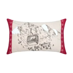 Cuscino rettangolare in cotone (30 x 50 cm) Villard Ecru