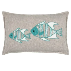Cuscino rettangolare in cotone (35 x 50 cm) Barbados Beige