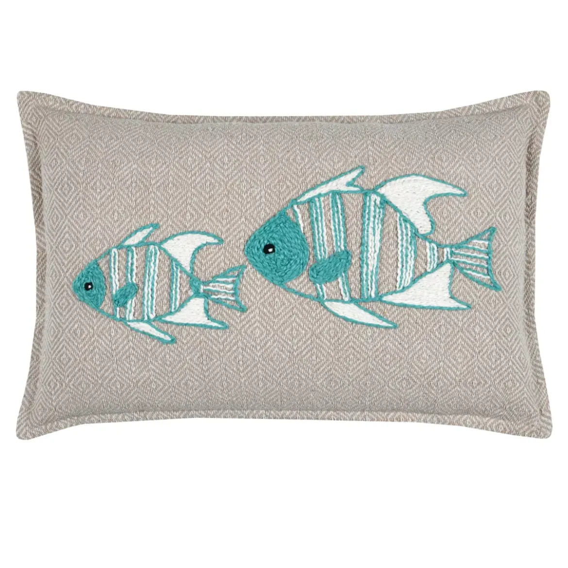 Cuscino rettangolare in cotone (35 x 50 cm) Barbados Beige