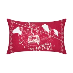 Cuscino rettangolare in cotone (30 x 50 cm) Villard Rosso