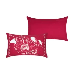 Cuscino rettangolare in cotone (30 x 50 cm) Villard Rosso