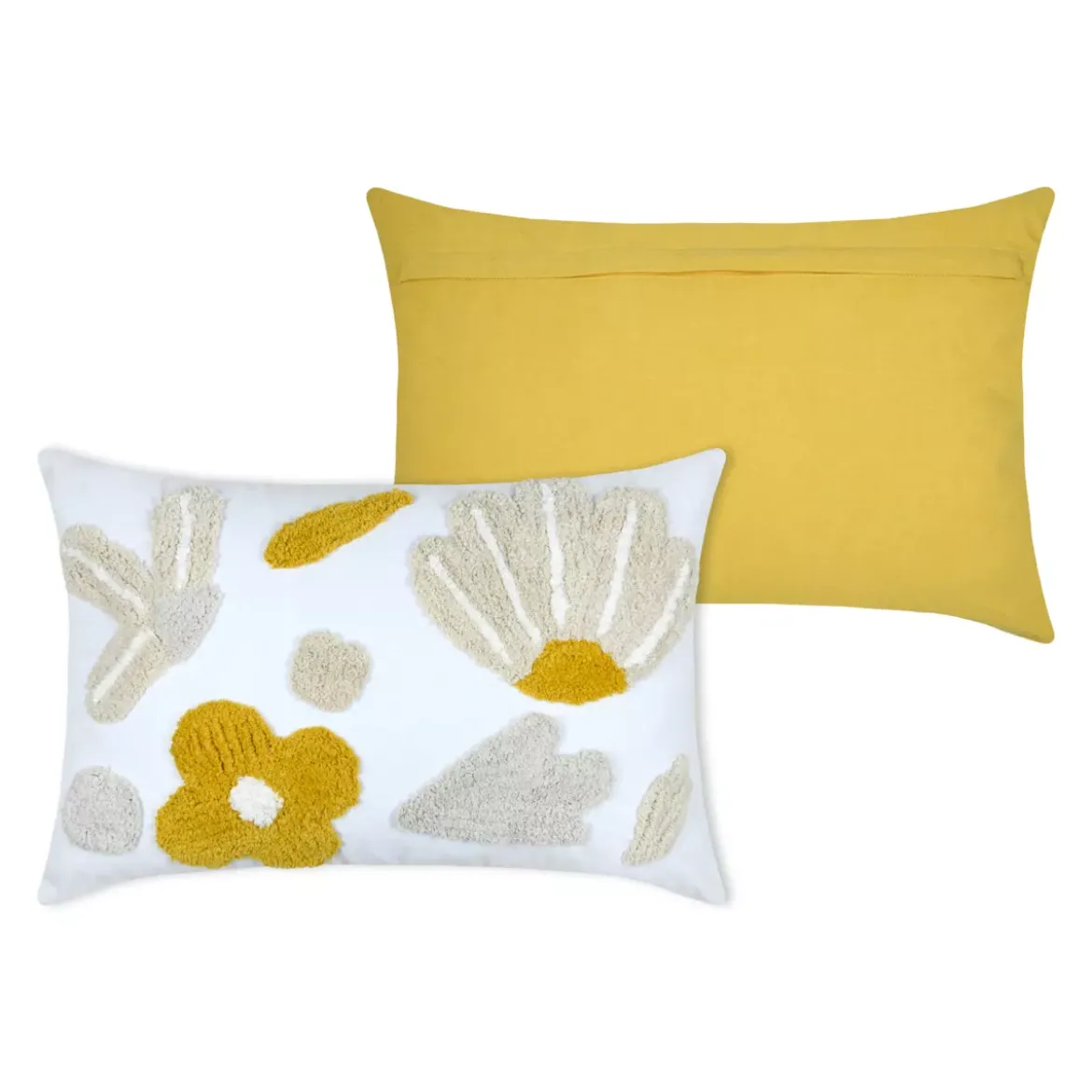 Cuscino rettangolare in cotone (40 x 60 cm) Camille Ecru