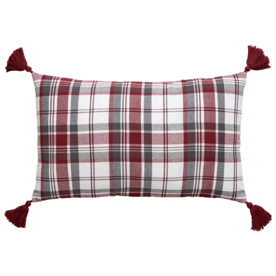 Cuscino rettangolare in cotone (30 x 50 cm) Megeve Rosso