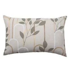 Cuscino rettangolare in cotone (40 x 60 cm) Roseris Grigio