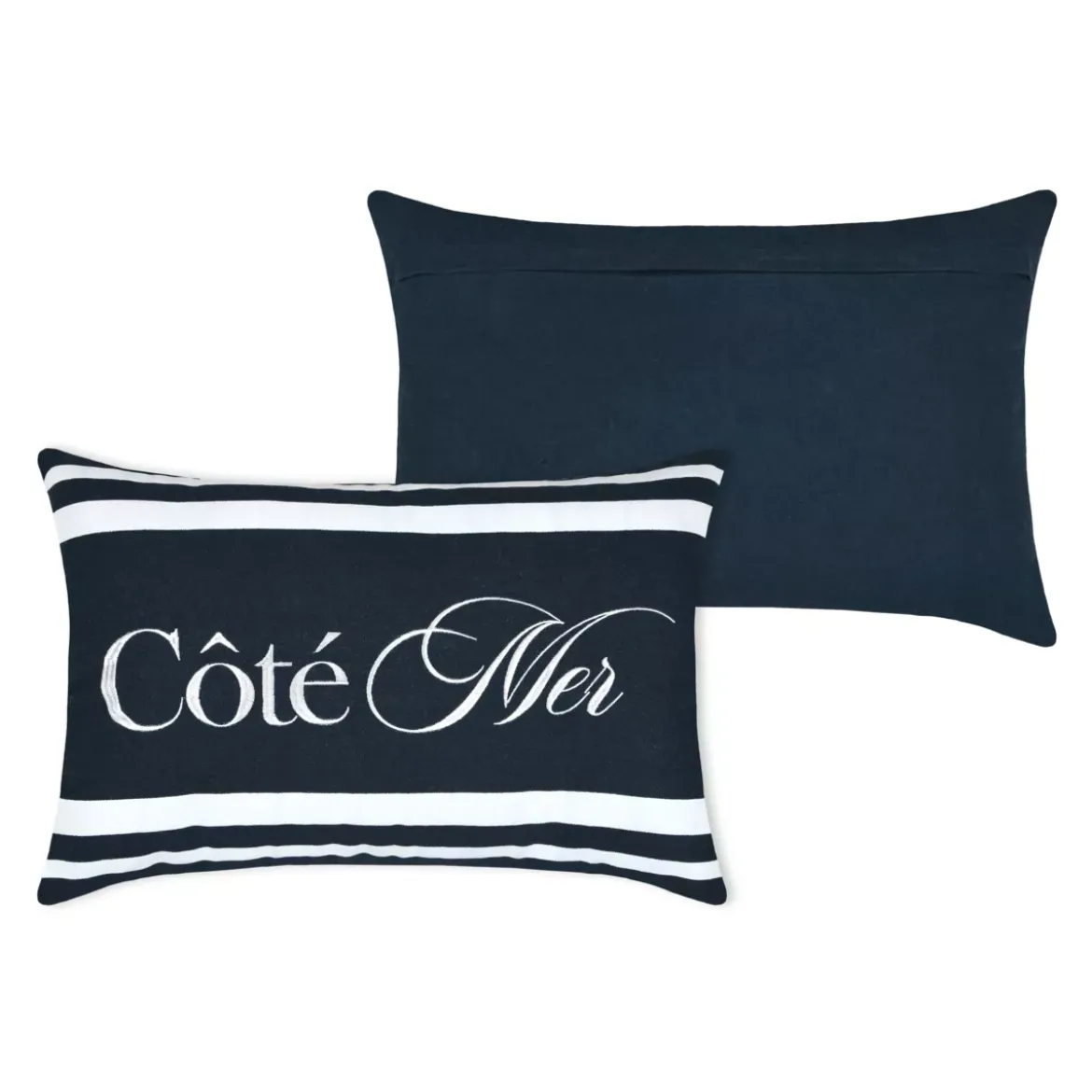 Cuscino Rettangolare in cotone (40 x 60 cm) Bordemer Blu navy