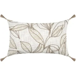 Cuscino rettangolare in cotone (30 x 50 cm) Hemera Ecru