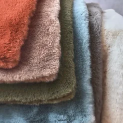 Cuscino rettangolare in finta pelliccia (40 x 60 cm) Finn Grigio Antracite