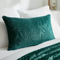 Cuscino rettangolare in flanella (40 x 60 cm) Flore Verde