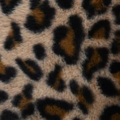 Cuscino rettangolare in finta pelliccia leopardata (50 x 80 cm) Fauves Camel
