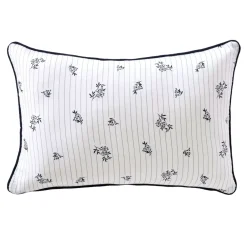 Cuscino rettangolare in garza di cotone (40 x 60 cm) Gaïa Iris Blu