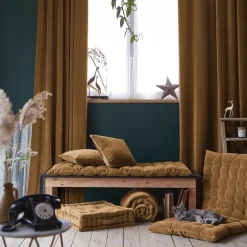 Cuscino rettangolare in velluto di cotone (40 x 60 cm) Victor Camel