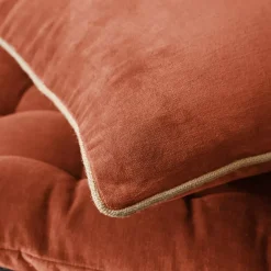 Cuscino rettangolare in velluto di cotone (40 x 60 cm) Victor Terracotta