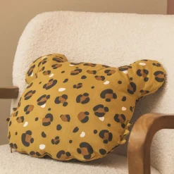 Cuscino rettangolare per bambini in cotone (45 x 40 cm) Lola Caramel